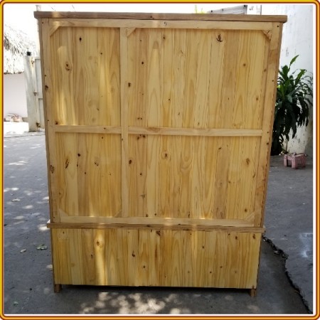 Rustic Oak : Tủ Áo 1m6 - Gỗ Sồi 3 Cánh + 5 Ngăn Kéo
